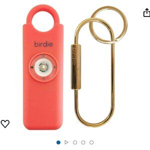 Birdie Personal Safety Alarm For Women by Women - Coral Color - Pepper Spray Alt